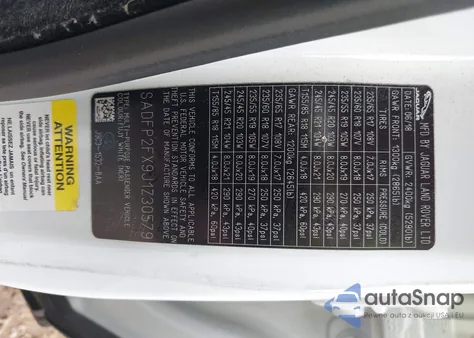 2018 Jaguar E-Pace Se из США, поврежденный, VIN SADFP2FX9J1Z30579